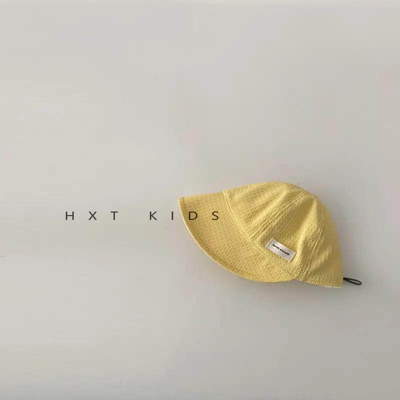 Children's White Sun Hat with Big Brim - Image 5