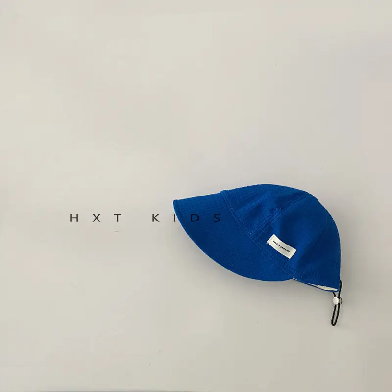 Children's White Sun Hat with Big Brim - Image 6