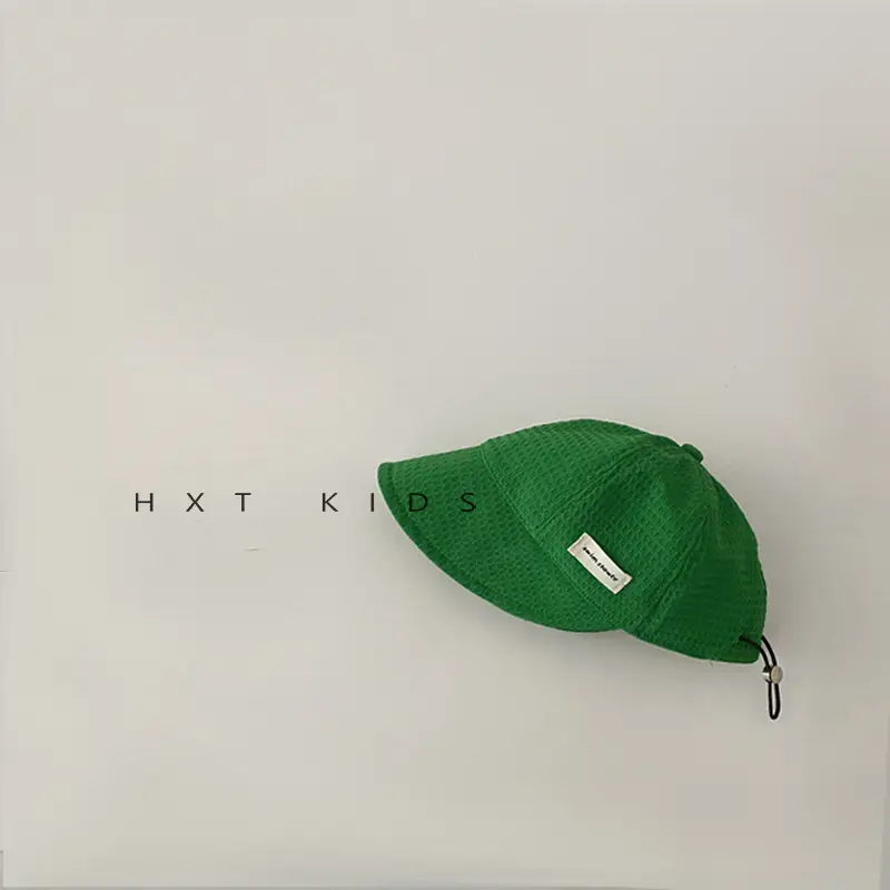 Children's White Sun Hat with Big Brim - Image 7