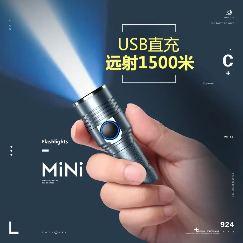 Rechargeable Mini Flashlight with Strong LED Beam - Image 7