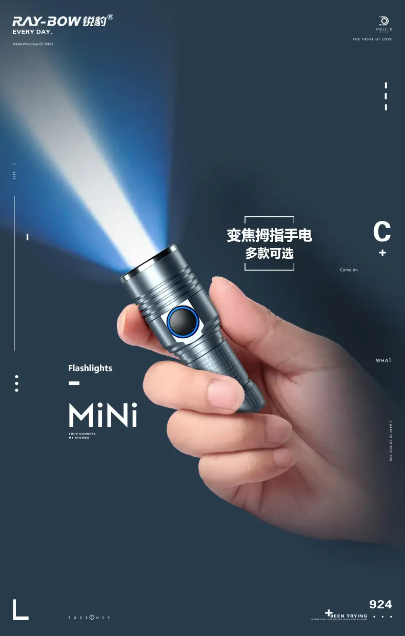 Rechargeable Mini Flashlight with Strong LED Beam β feature 1