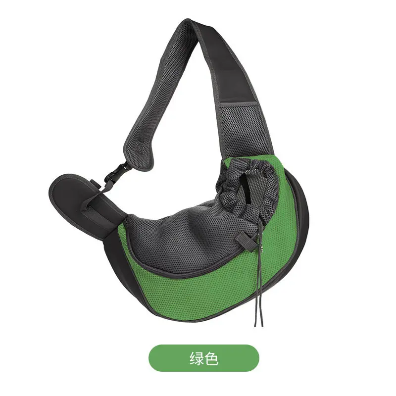 Green Crossbody Pet Backpack with Widened Strap - Image 6