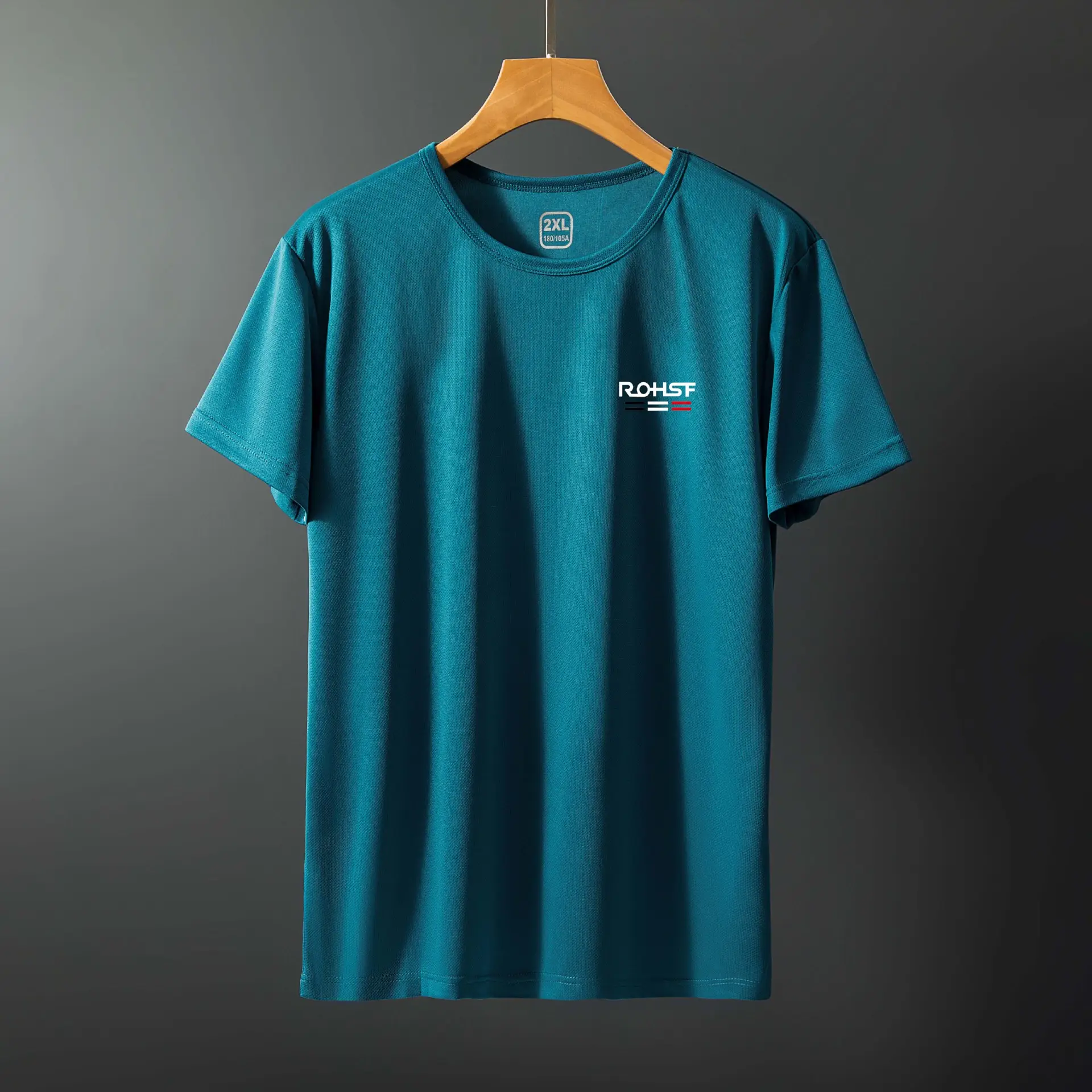 Men Blue Mesh T-Shirt Large 3 Bar - Image 5