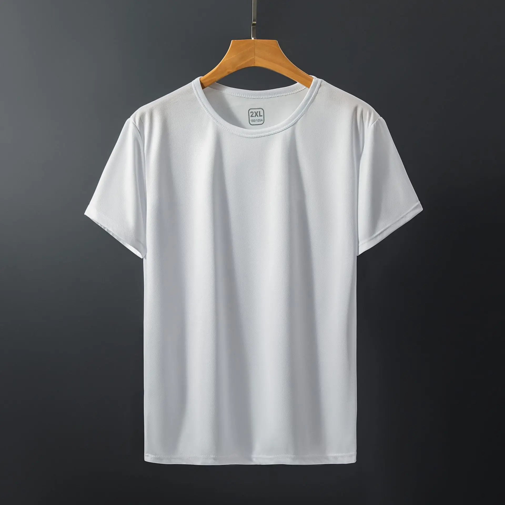 Men Blue Mesh T-Shirt Large 3 Bar - Image 8