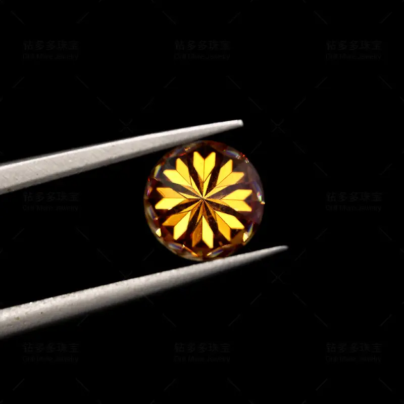 Moissanite Engagement Ring with 18K Gold Plating - Image 2