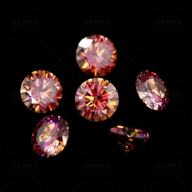 Moissanite Engagement Ring with 18K Gold Plating - Image 3