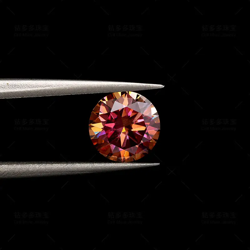 Moissanite Engagement Ring with 18K Gold Plating — feature 1