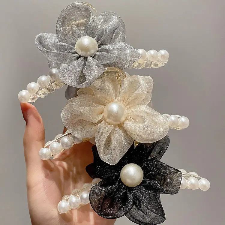 Elegant Pearl Flower Hairpin for Women - Image 7