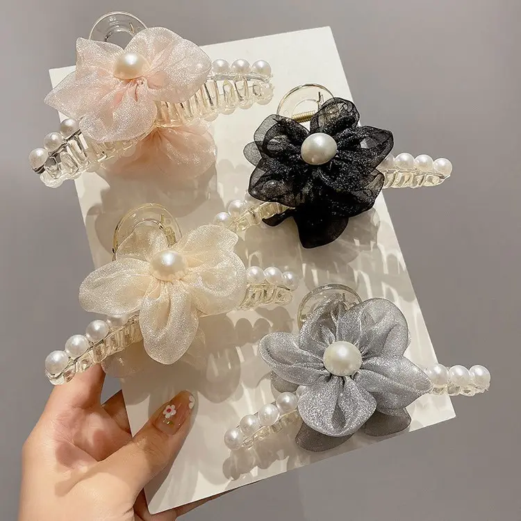 Elegant Pearl Flower Hairpin for Women - Image 8