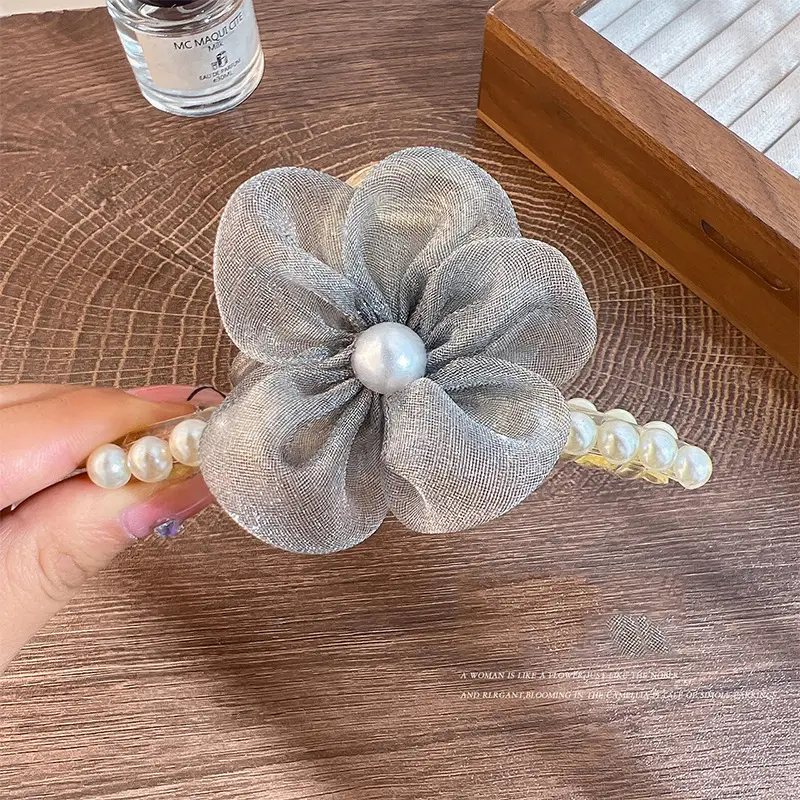 Elegant Pearl Flower Hairpin for Women - Image 3