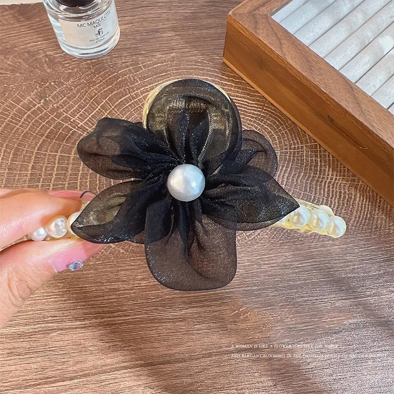 Elegant Pearl Flower Hairpin for Women - Image 4
