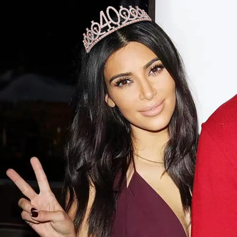 30 & fabulous30 Rose Gold Crown & Ribbon Set - Image 16