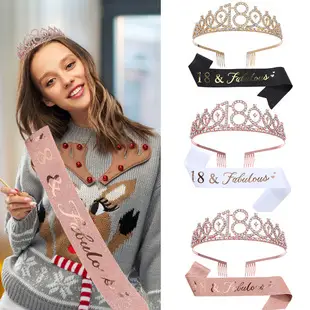 30 & fabulous30 Rose Gold Crown & Ribbon Set — feature 29