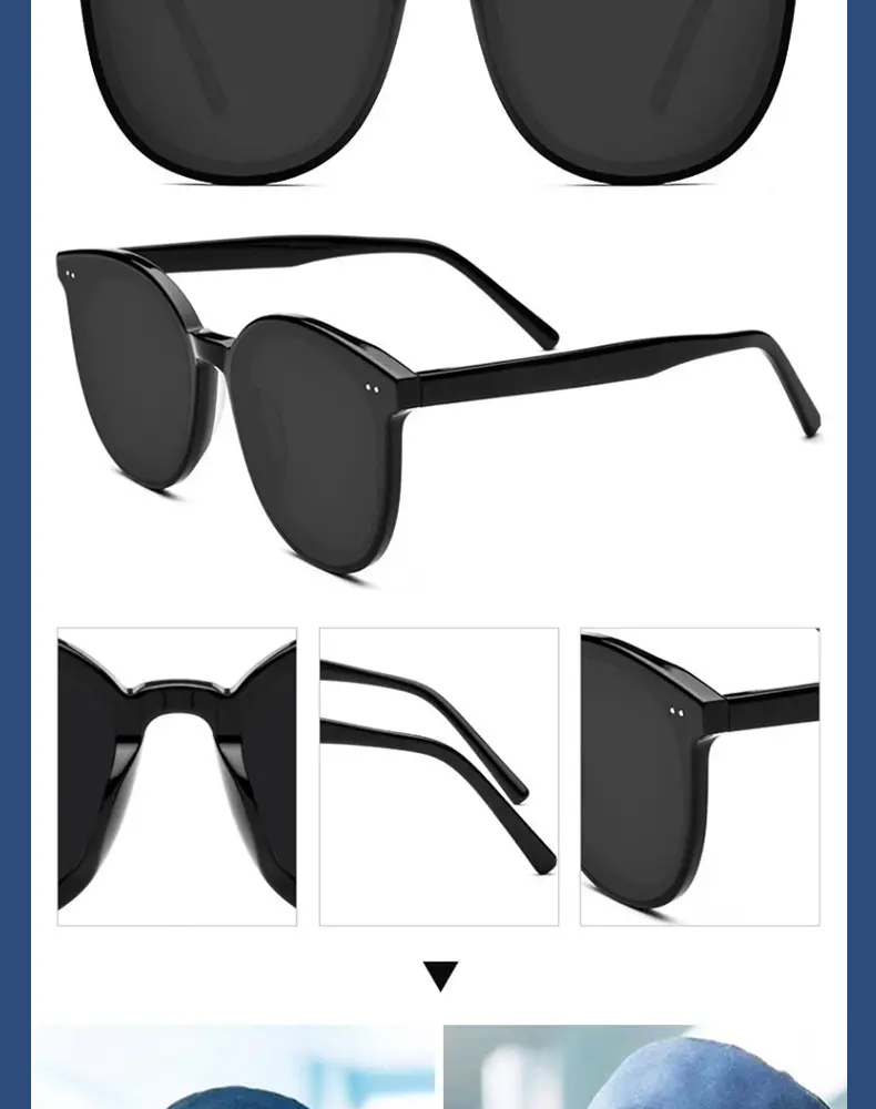 Women's Large Frame Sunglasses Summer Sun Protection — feature 16