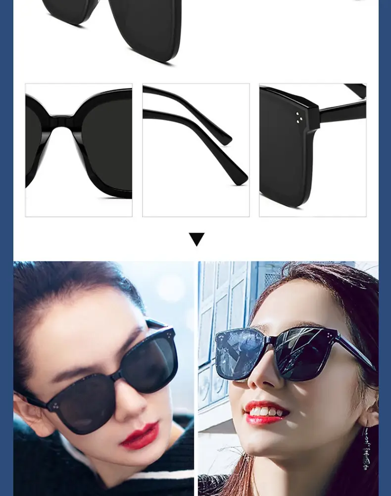 Women's Large Frame Sunglasses Summer Sun Protection — feature 9