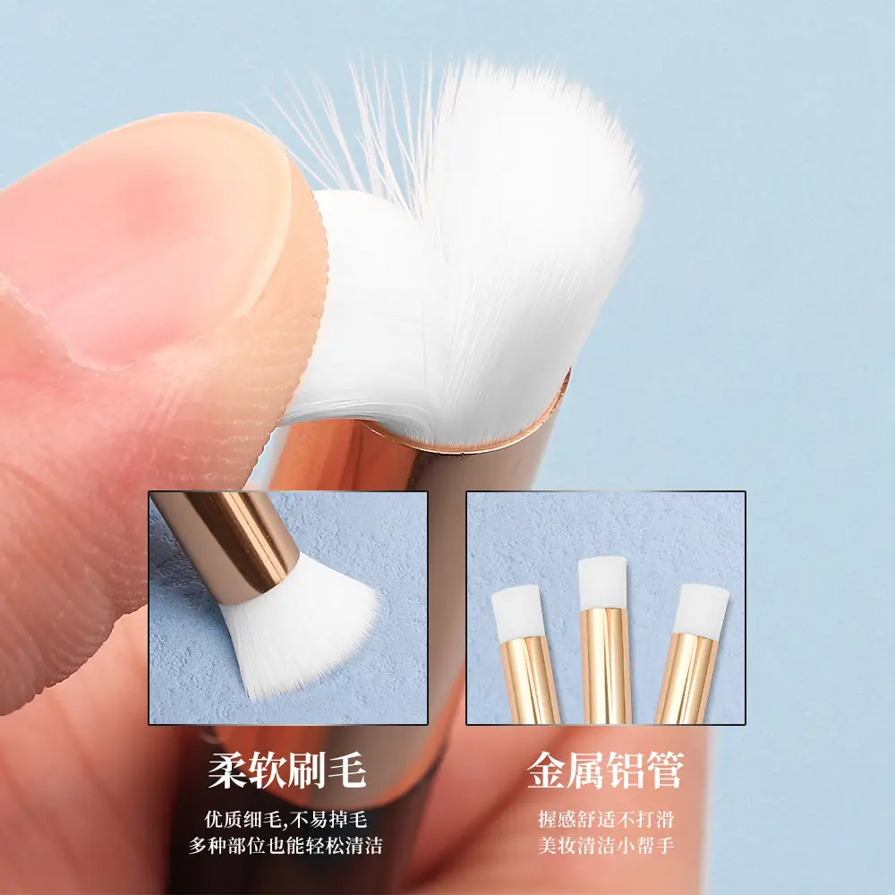 Micron Soft Hair Lip Brush with Green Leaf Print - Image 13