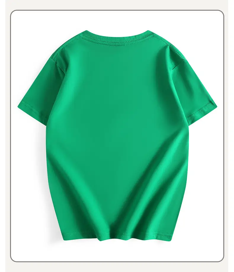 Children's Green T-Shirt with Rainbow & Smile Design — feature 37