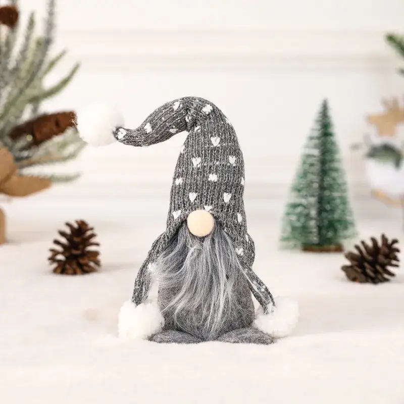 Nordic Cross-Country Beard Faceless Doll Christmas Ornament - Image 2