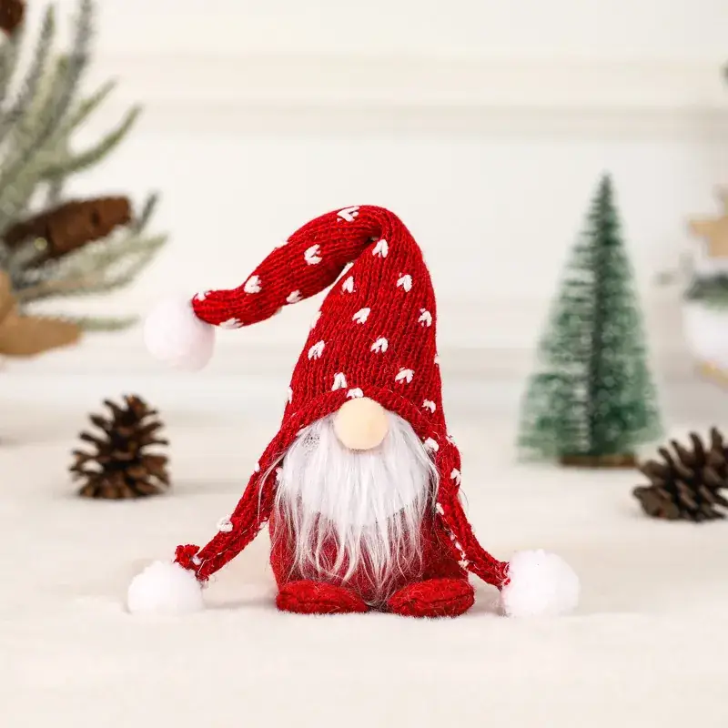 Nordic Cross-Country Beard Faceless Doll Christmas Ornament - Image 3