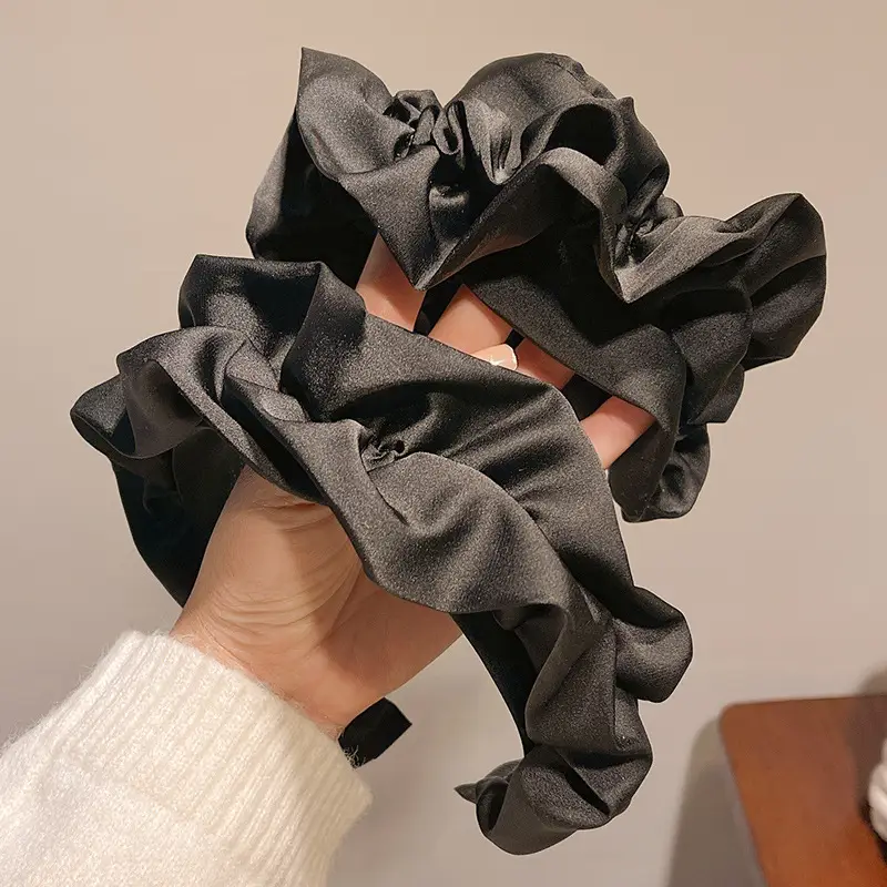 Black Silk Hair Hoop for Women All Match - Image 6