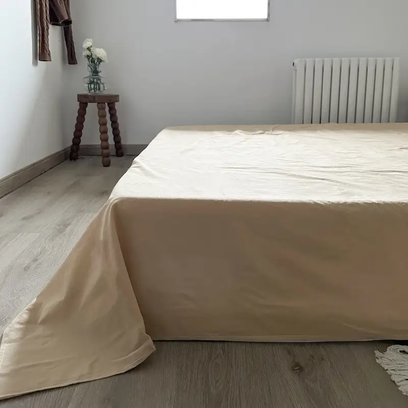 Ins Pure Color Simple Pure Cotton Single Piece Bed Sheets Pure Cotton Single Product Bed Sheets 1.8 Fitted Bed Sheets Mattress Protector Bed Cover Wholesale — feature 24