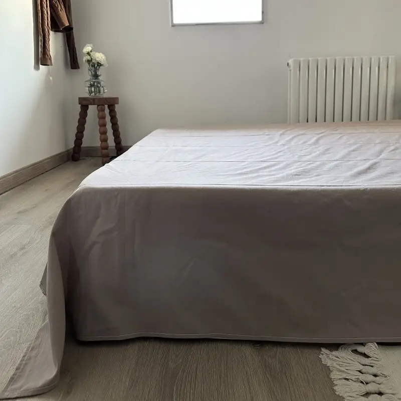 Ins Pure Color Simple Pure Cotton Single Piece Bed Sheets Pure Cotton Single Product Bed Sheets 1.8 Fitted Bed Sheets Mattress Protector Bed Cover Wholesale — feature 27