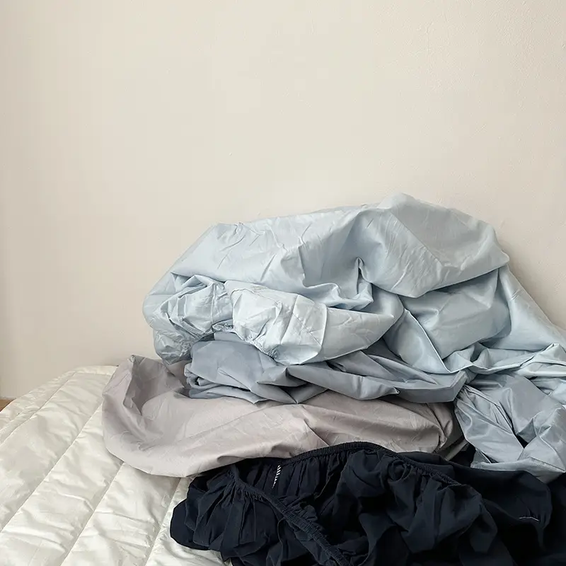 Ins Pure Color Simple Pure Cotton Single Piece Bed Sheets Pure Cotton Single Product Bed Sheets 1.8 Fitted Bed Sheets Mattress Protector Bed Cover Wholesale — feature 9