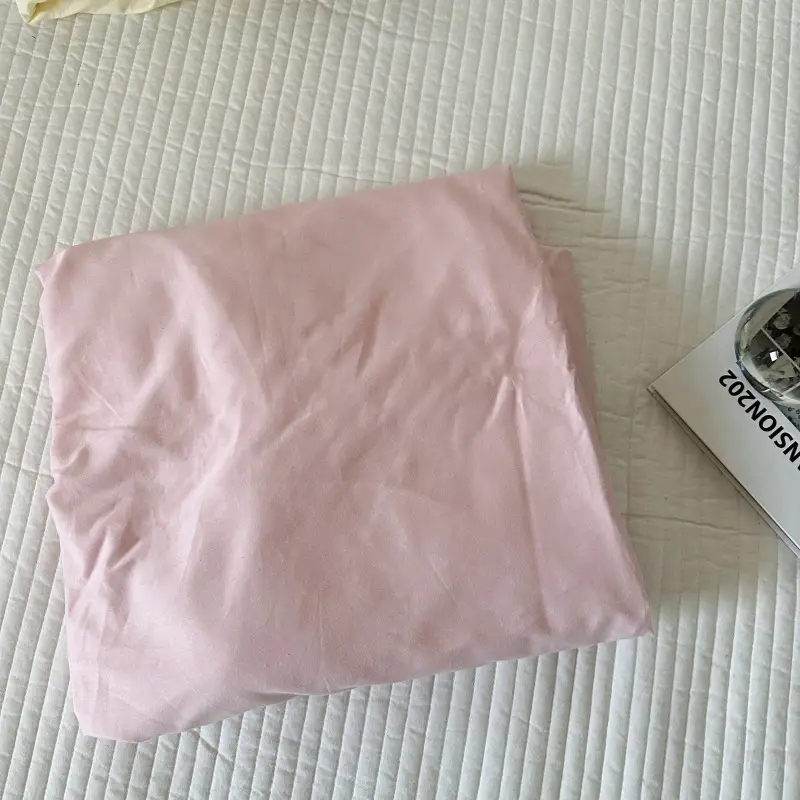 Ins Pure Color Simple Pure Cotton Single Piece Bed Sheets Pure Cotton Single Product Bed Sheets 1.8 Fitted Bed Sheets Mattress Protector Bed Cover Wholesale