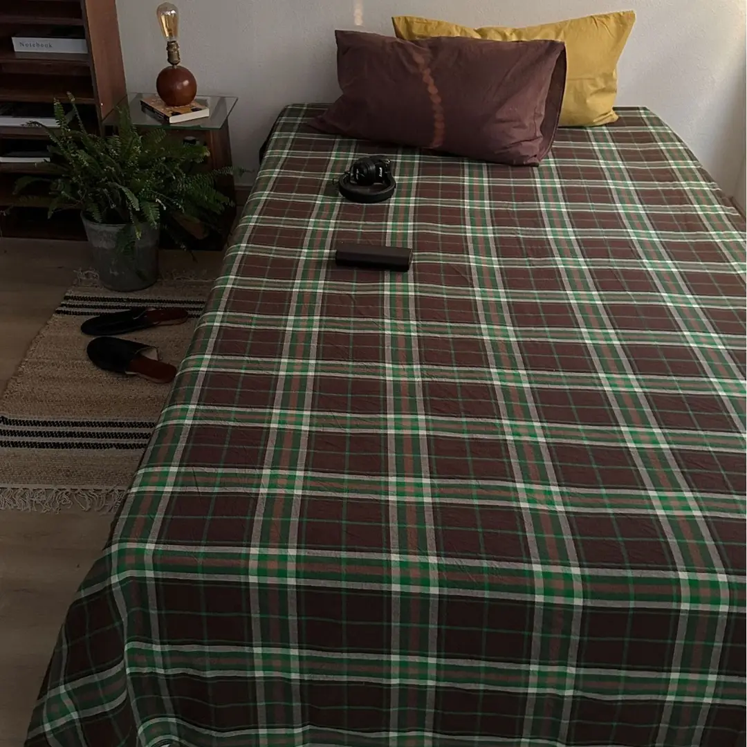 Ins Pure Color Simple Pure Cotton Single Piece Bed Sheets Pure Cotton Single Product Bed Sheets 1.8 Fitted Bed Sheets Mattress Protector Bed Cover Wholesale