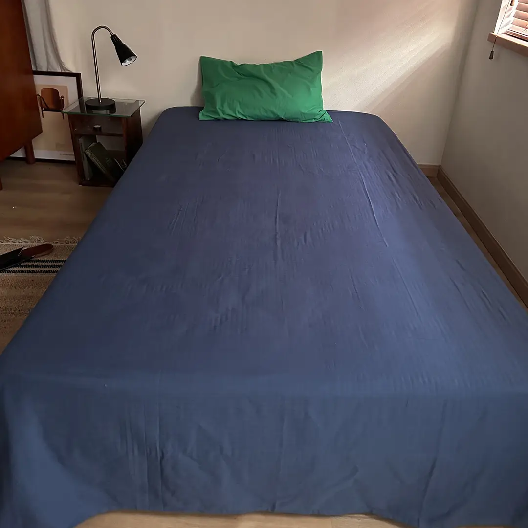 Ins Pure Color Simple Pure Cotton Single Piece Bed Sheets Pure Cotton Single Product Bed Sheets 1.8 Fitted Bed Sheets Mattress Protector Bed Cover Wholesale