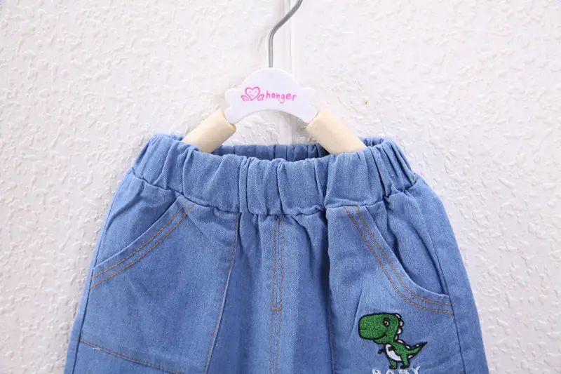 Baby Dinosaur T-Shirt & Shorts Set Cotton Blue White — feature 10