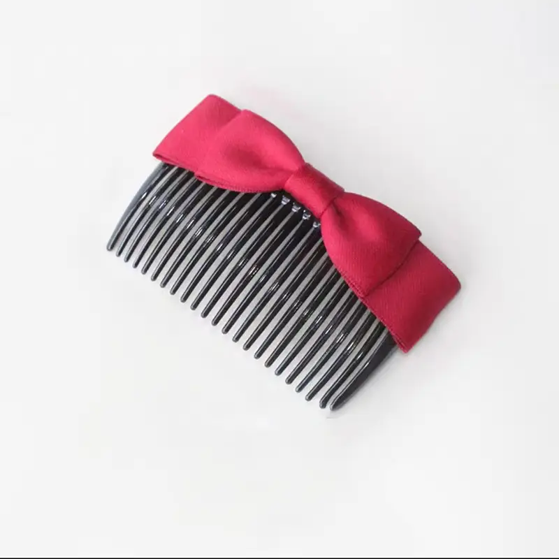 Light Blue Bow Hair Comb for Girls