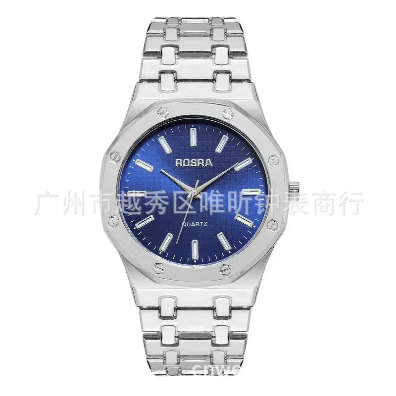 2023 ROSRA Men's Square Dial Quartz Watch Black Gold Strap - Image 19