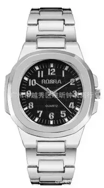 2023 ROSRA Men's Square Dial Quartz Watch Black Gold Strap - Image 20