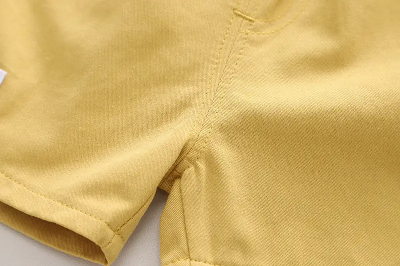 Summer Cartoon T-Shirt Shorts Set for Boys Blue Yellow — feature 12