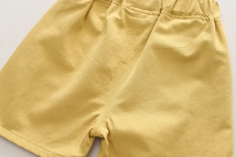 Summer Cartoon T-Shirt Shorts Set for Boys Blue Yellow — feature 15
