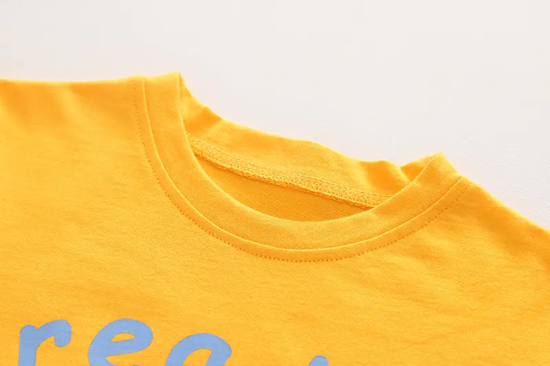 New Boys Korean Style Cartoon Suit Yellow Shorts Set — feature 7