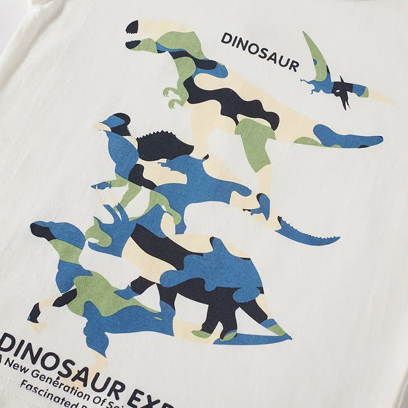 New Boys Dinosaur Expert T-Shirt Light Blue Pure Cotton - Image 5
