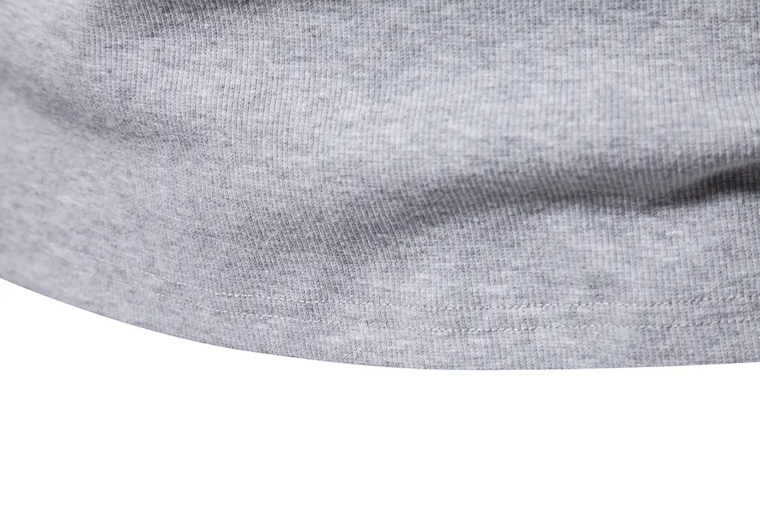 Men's Grey Polo T-Shirt with Retro Collar — feature 12