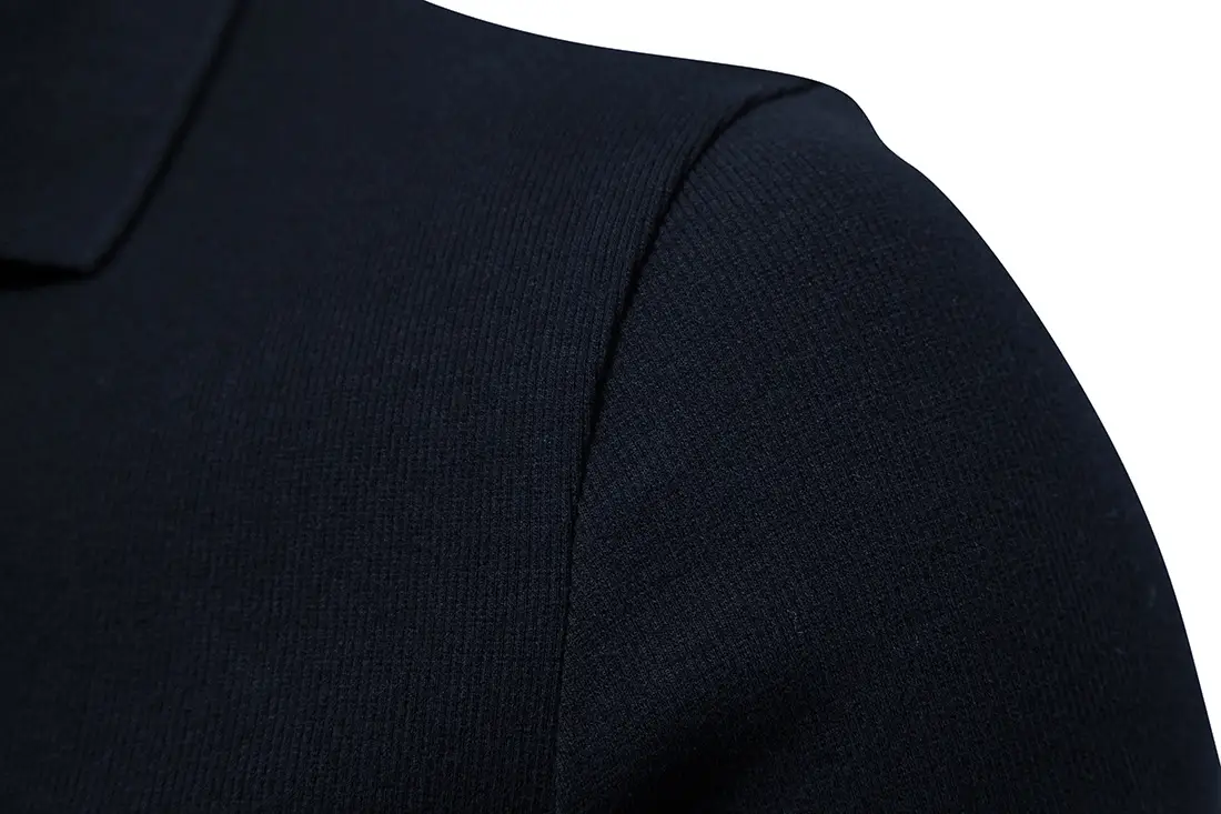 Men's Grey Polo T-Shirt with Retro Collar — feature 17