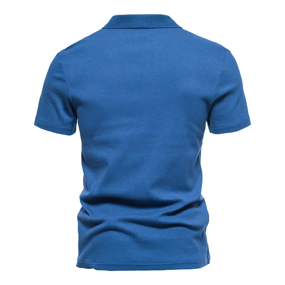 Men's Grey Polo T-Shirt with Retro Collar — feature 22