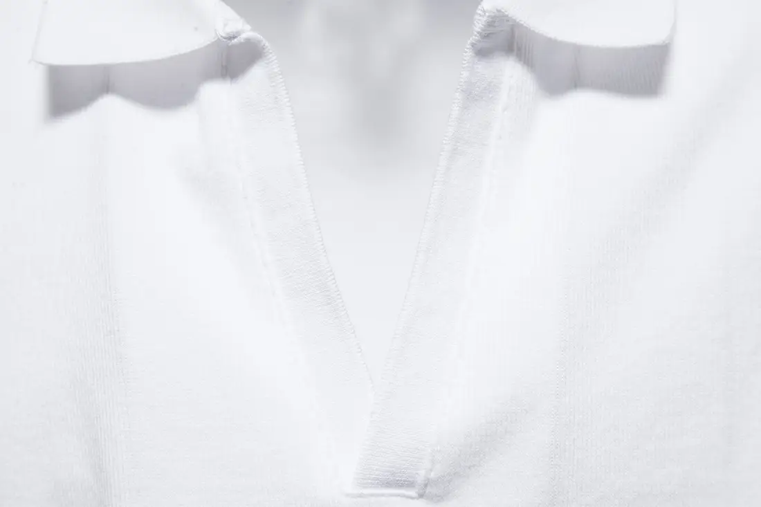 Men's Grey Polo T-Shirt with Retro Collar — feature 46