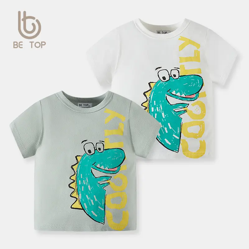 Betop Kids T-Shirt Cotton Cartoon Dinosaur 2025 - Image 3
