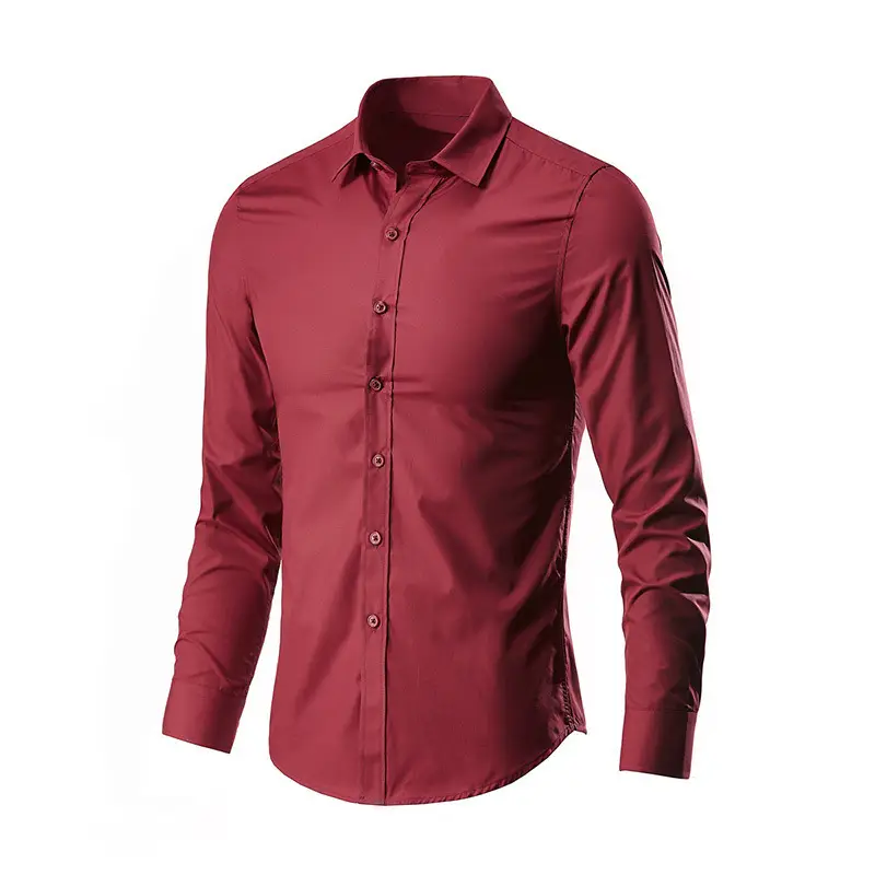 White Long-Sleeved Business Shirt for Men - Image 6