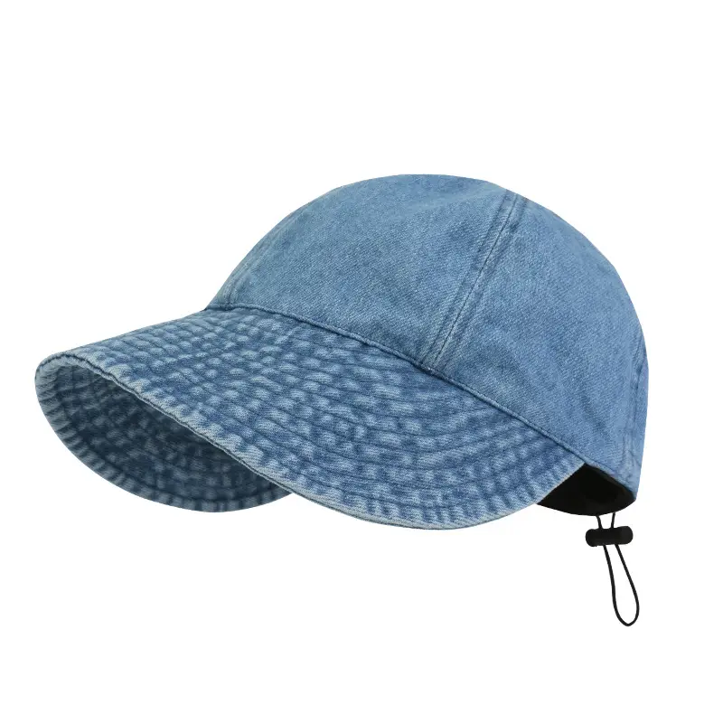 Same-style Washed Cowboy Fisherman Hat with Big Brim for Kids - Image 8