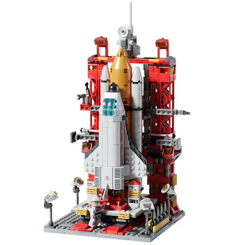 Free shipping compatible with Lego boys' assembled building blocks space shuttle rocket aircraft carrier model children's educational toys gift