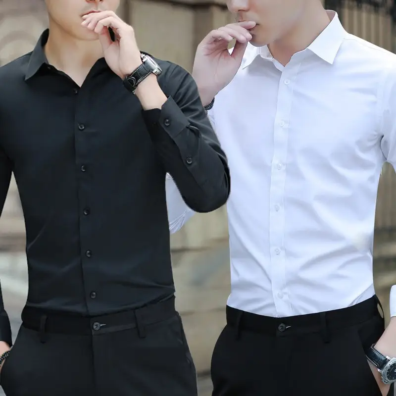 Men's Pink Slim Fit Button Down Shirt - Image 8
