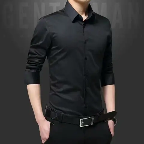 Men's Pink Slim Fit Button Down Shirt - Image 2