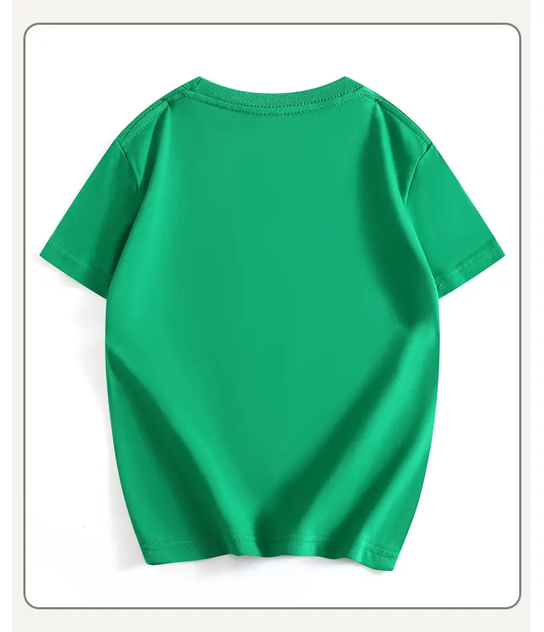 Children's Unflued T-Shirt White Boys Summer Wear — feature 37