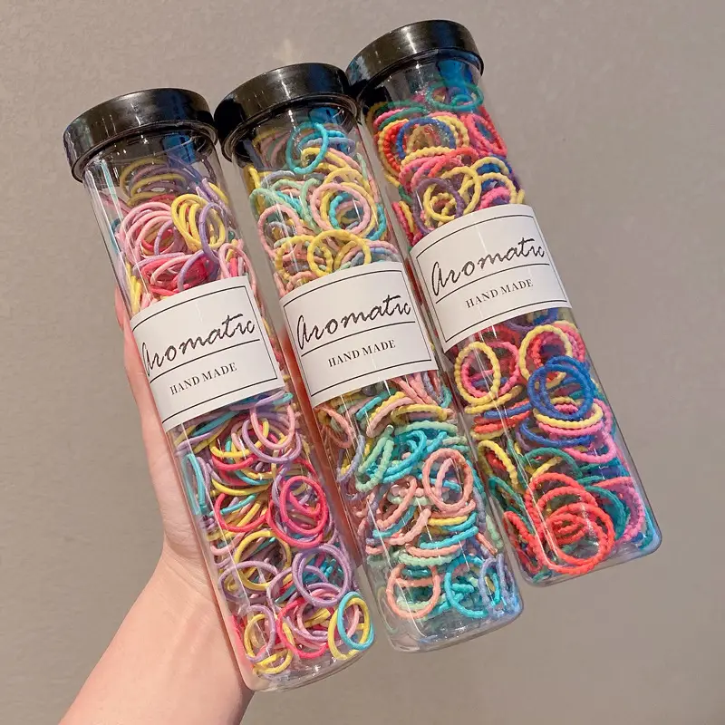 Girls Rubber Hair Rope High Elastic Rainbow — feature 4